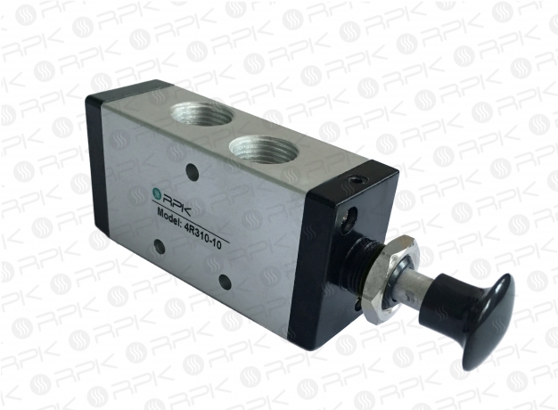 Пневмораспределители 4R с  ручным управлением.